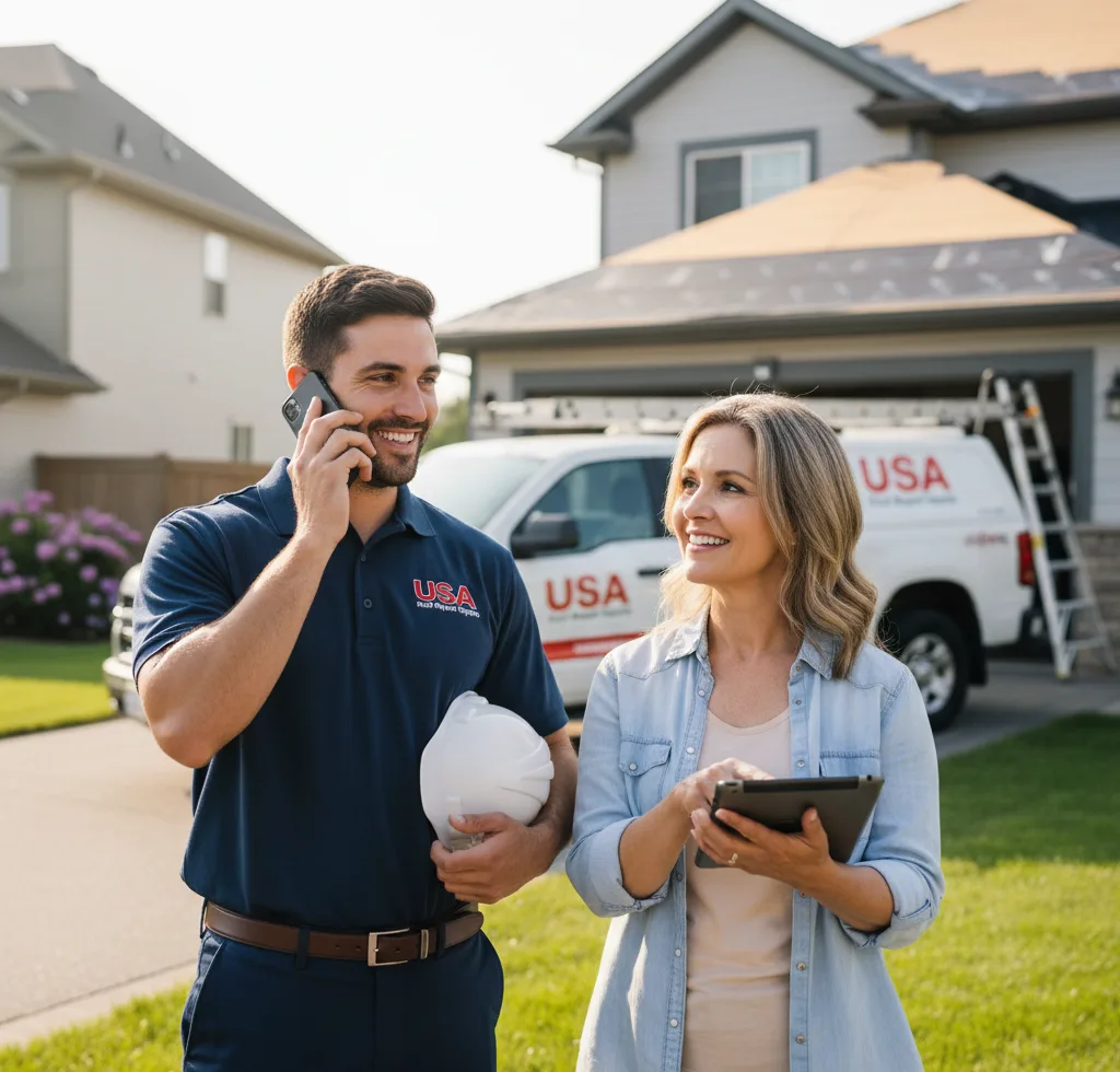 USA Roof Repair Experts customer support in Hayfield